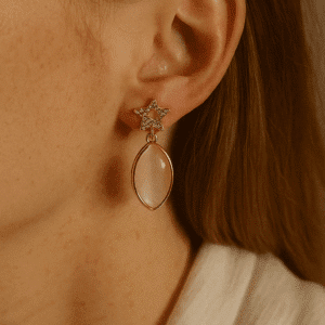 Nehyr Star Charm Earrings – Elegant Drop Design