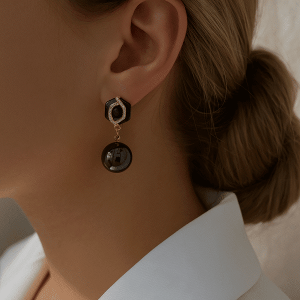 Nehyr Elegant Pearl Drop Earrings – Premium Statement Jewelry