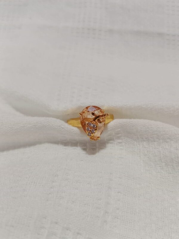 NehyrCrystal Rings Set – Blue, Orange & Black Adjustable Rings - Image 3